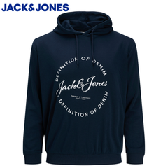 Jack & Jones Grayson Logo Navy Hoodie Navy