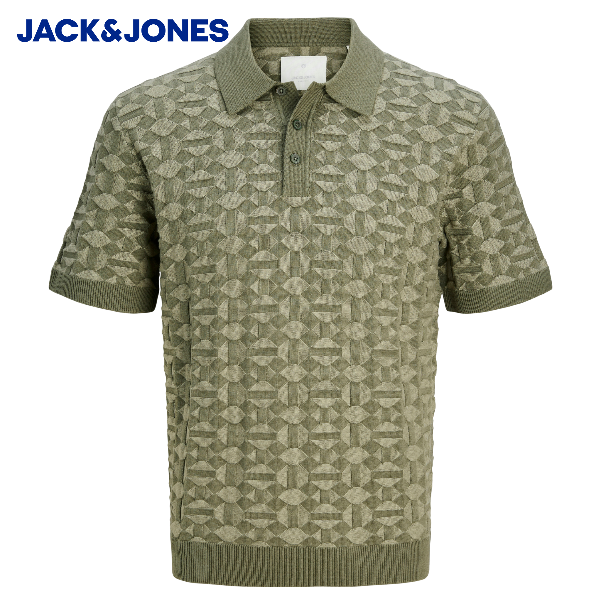 Jack & Jones Kalvin Knit Tea Leaf Polo Green