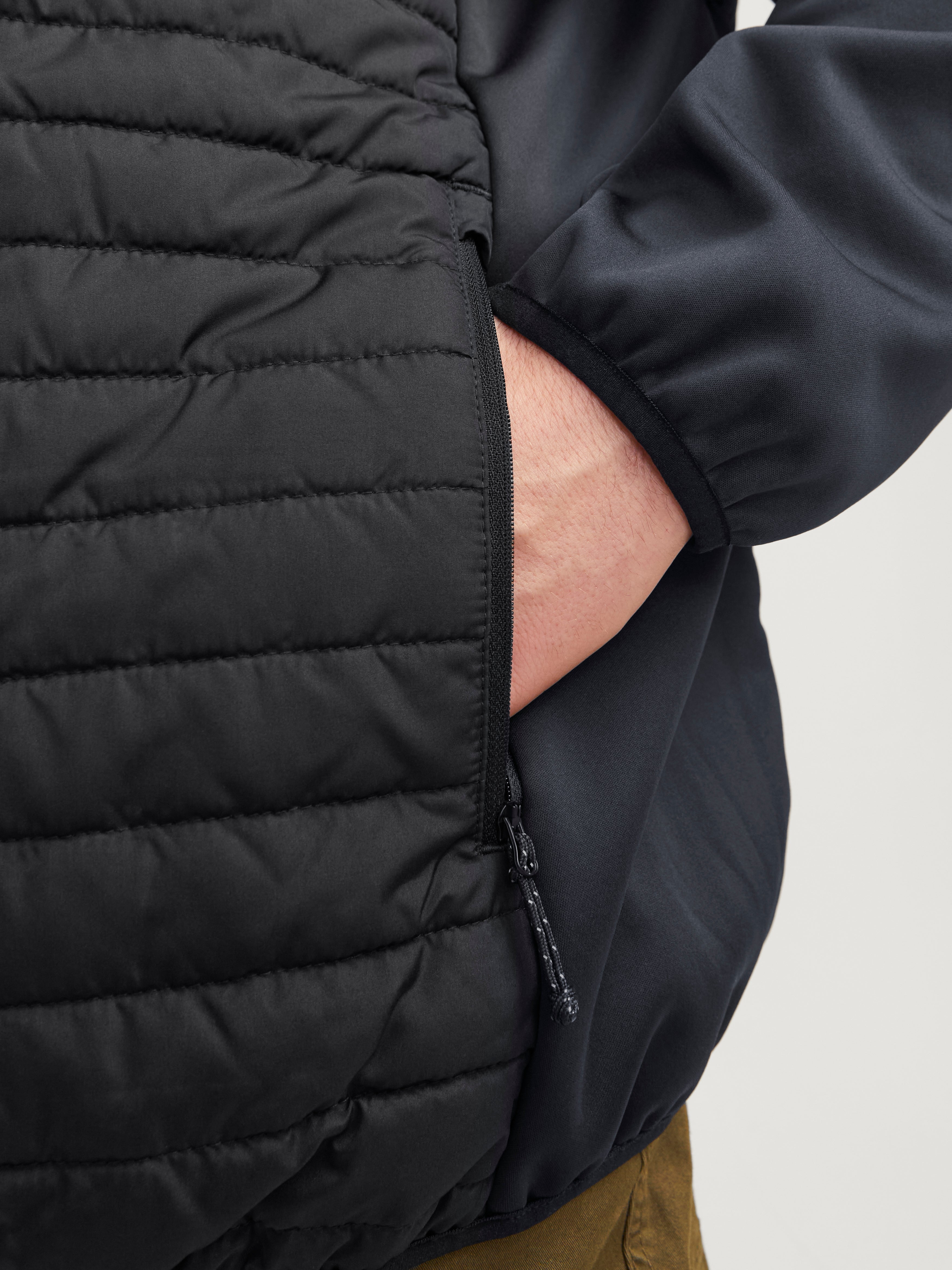 Jack & Jones Multi Quilted Black Jacket Black