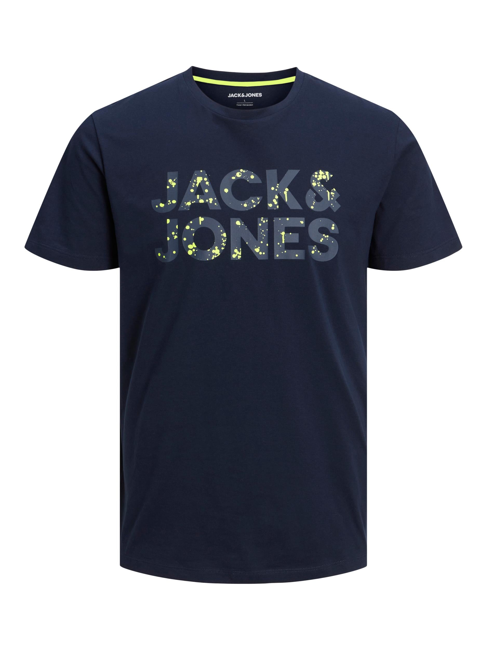 Jack & Jones Neon Pop Navy Tee Navy