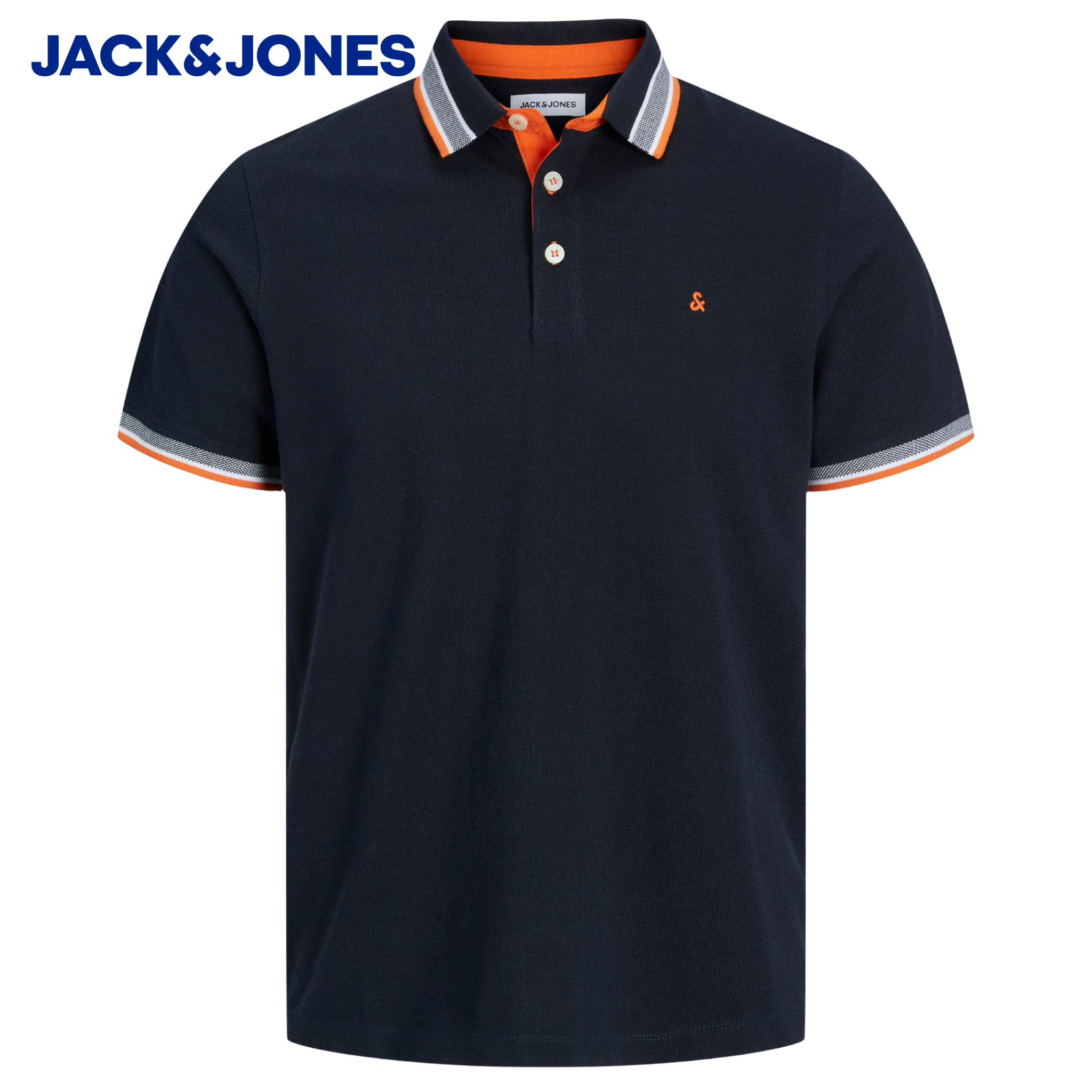 Jack & Jones Paulos Black And Neon Polo Black