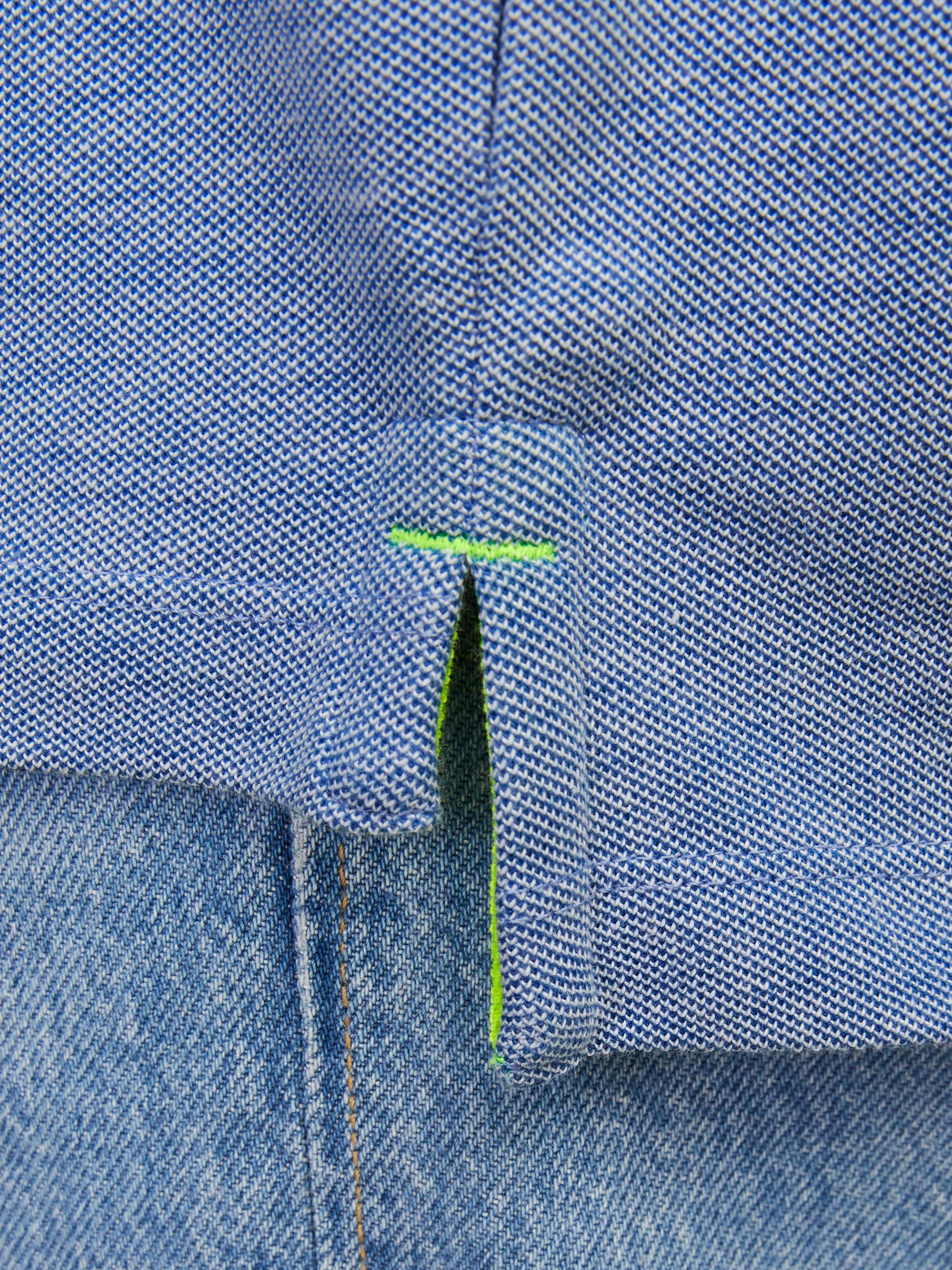 Jack & Jones Paulos Cobalt And Neon Polo Blue