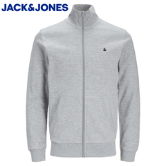 Jack & Jones Paulos Full Zip Grey Sweat Grey