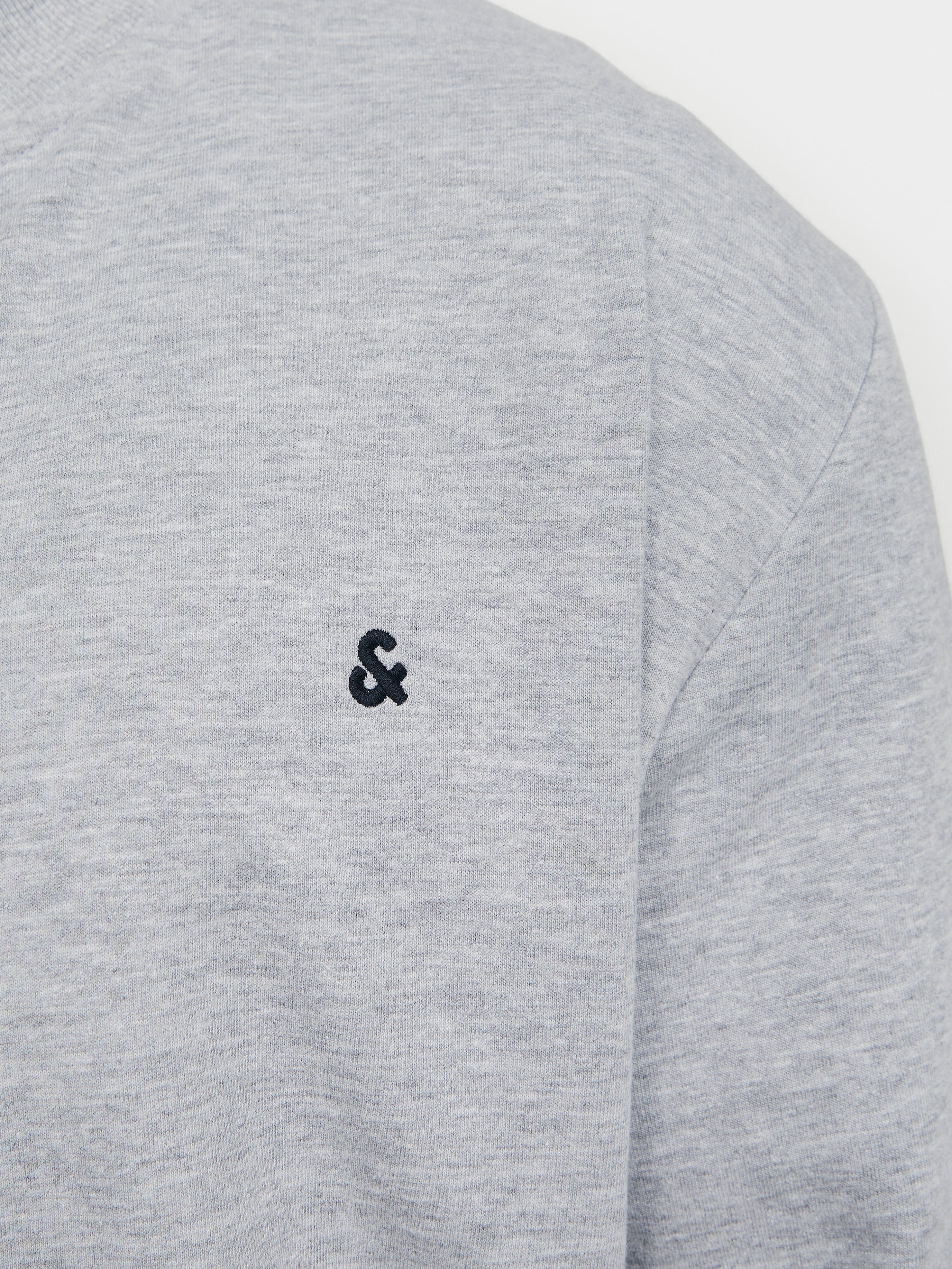 Jack & Jones Paulos Full Zip Grey Sweat Grey