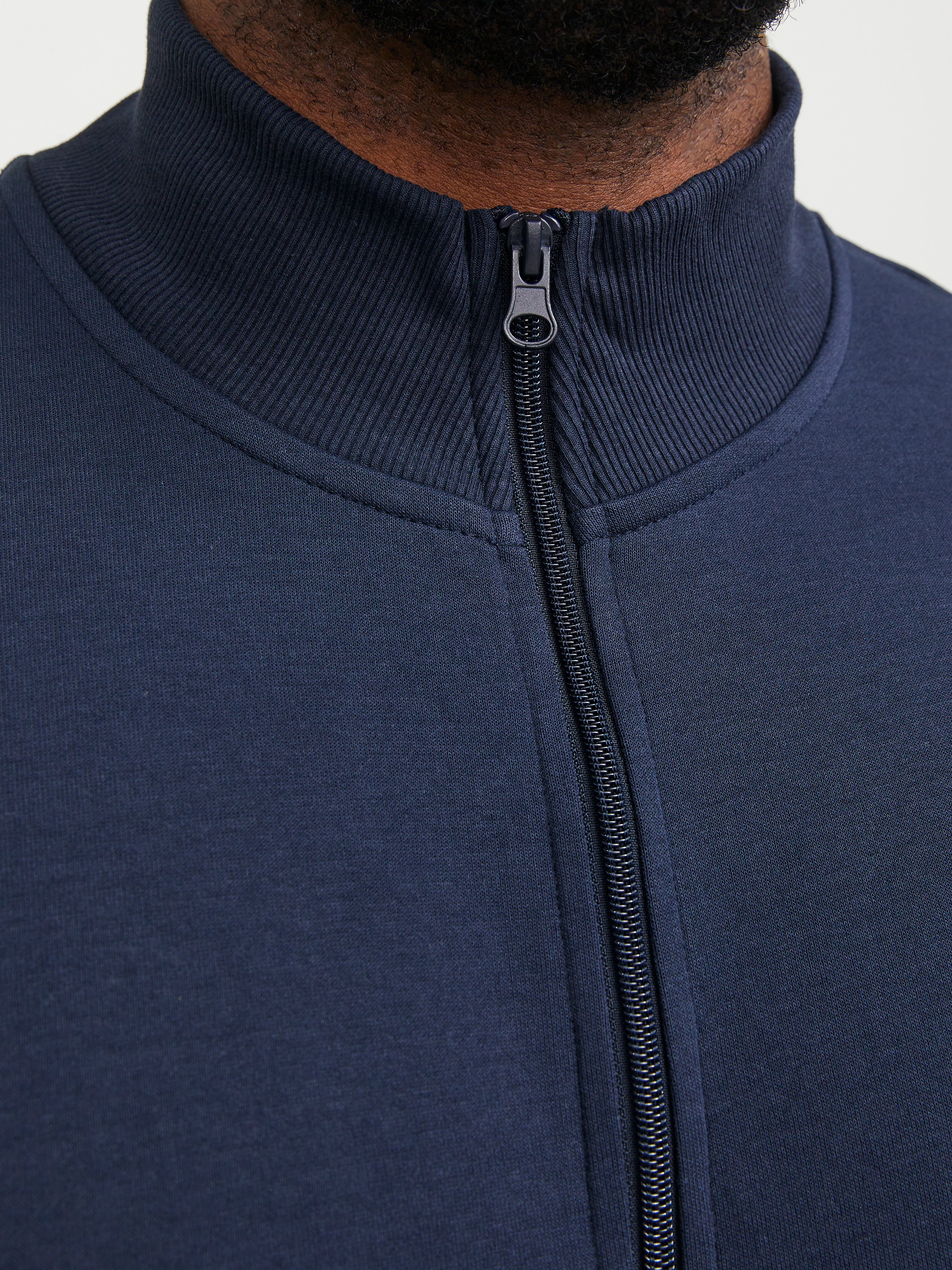 Jack & Jones Paulos Navy Full Zip Sweat Navy