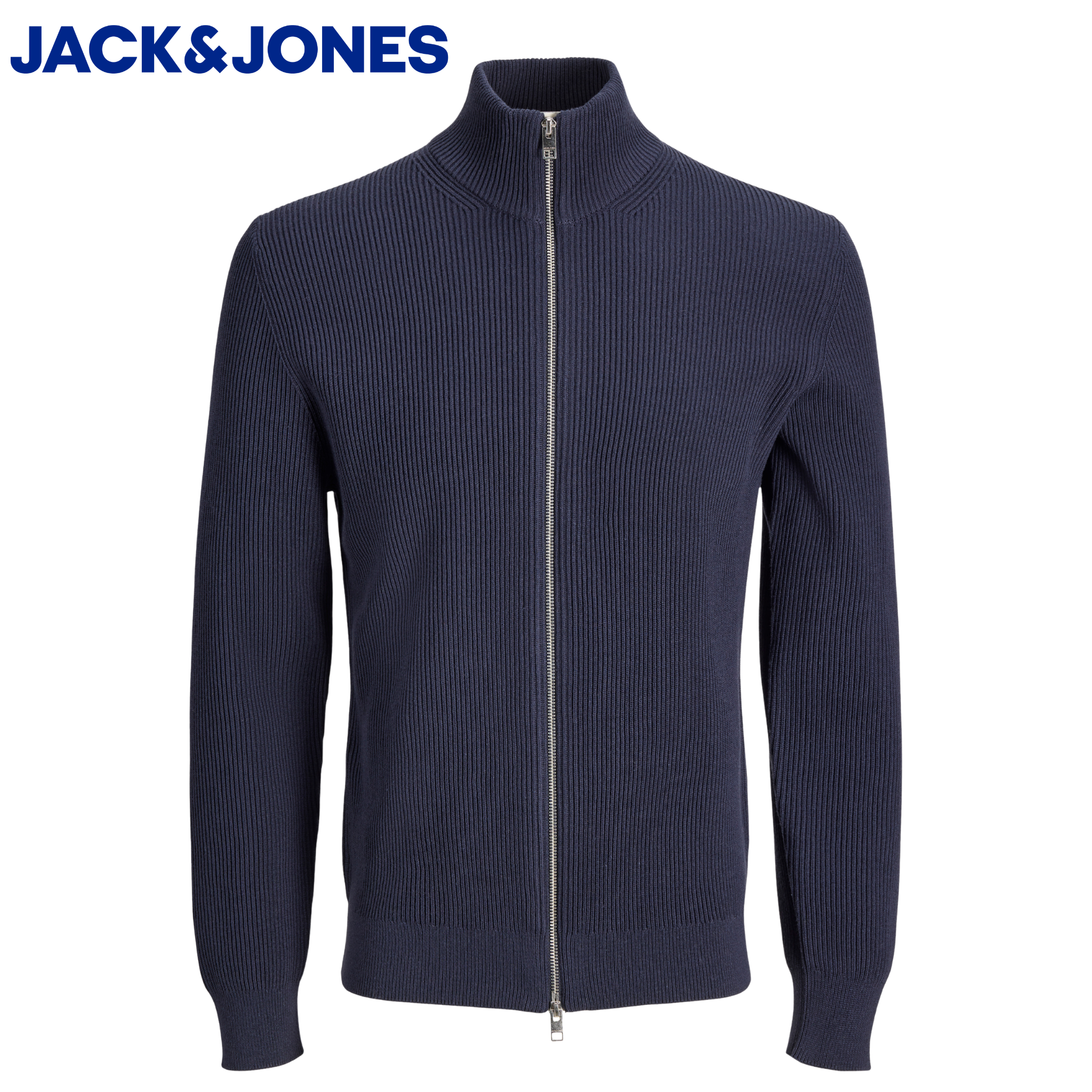 Jack & Jones Perfect Full Zip Navy Knit Navy