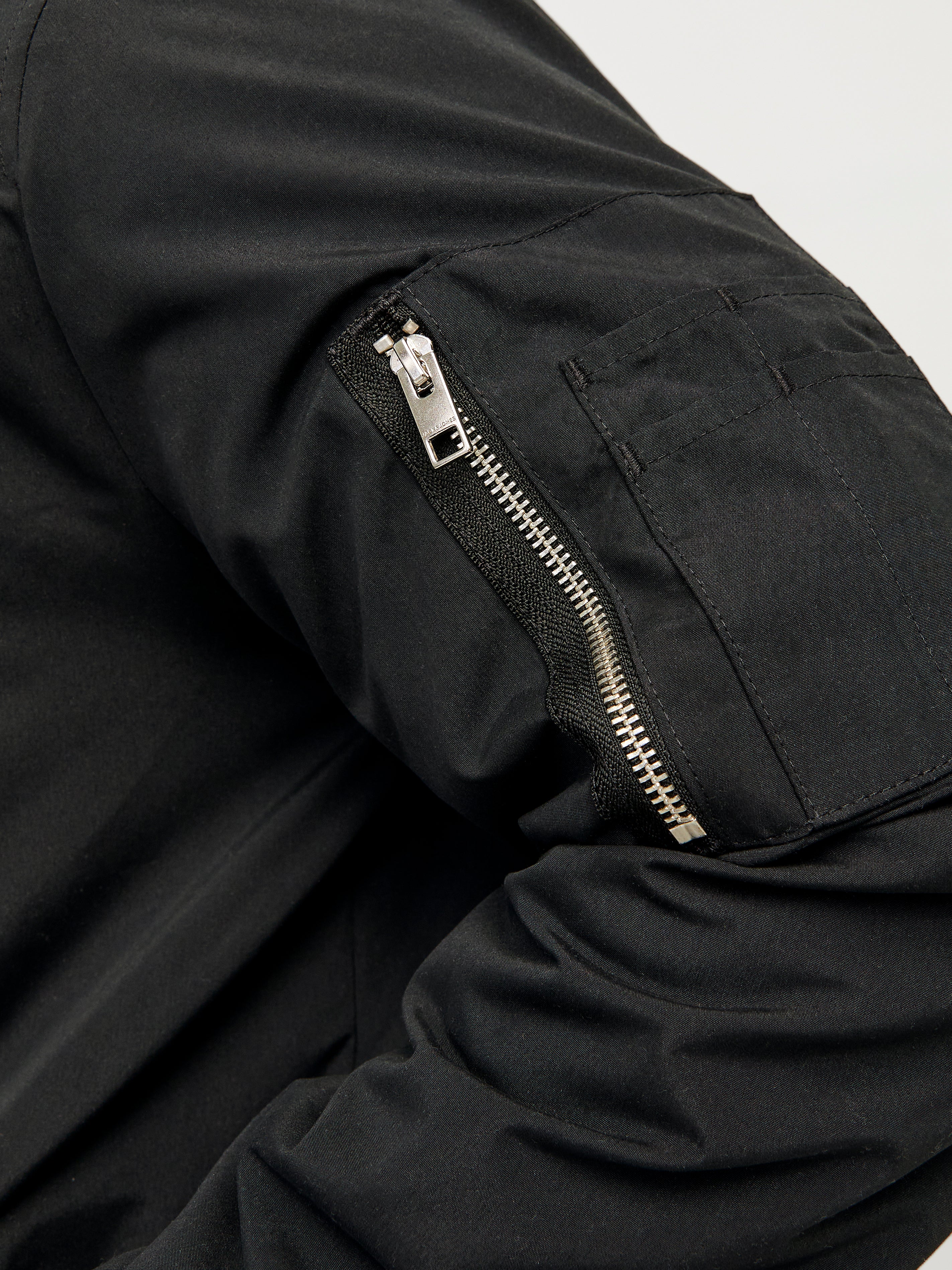Jack & Jones Rush Black Bomber Jacket Black