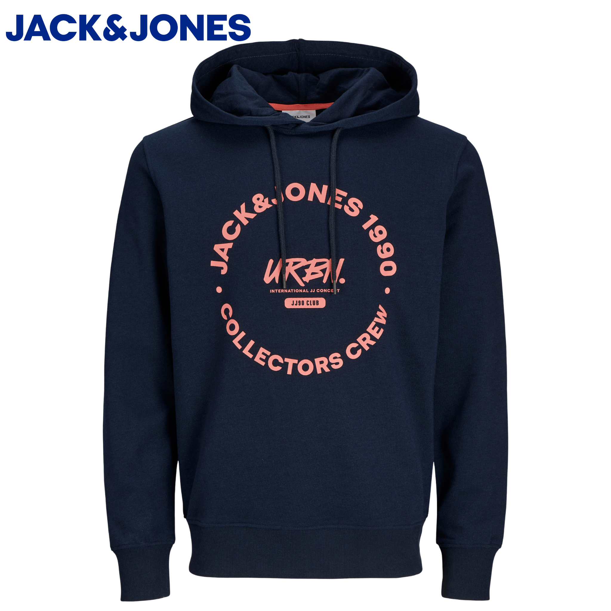 Jack & Jones Simon Logo Navy Hoodie Navy