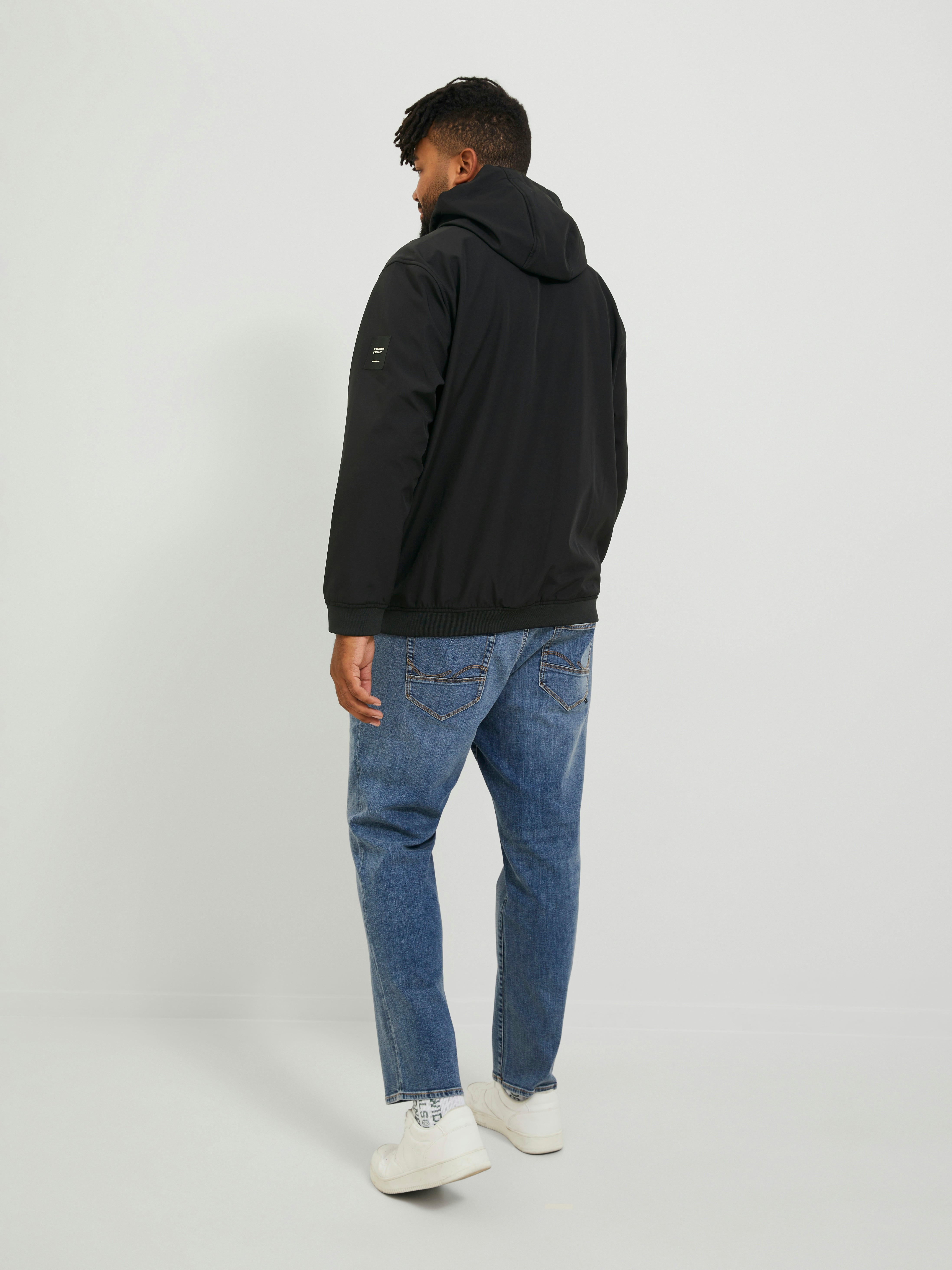 Jack & Jones Softshell Hooded Jacket Black