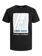Jack & Jones Spring Logo Black Tee Black
