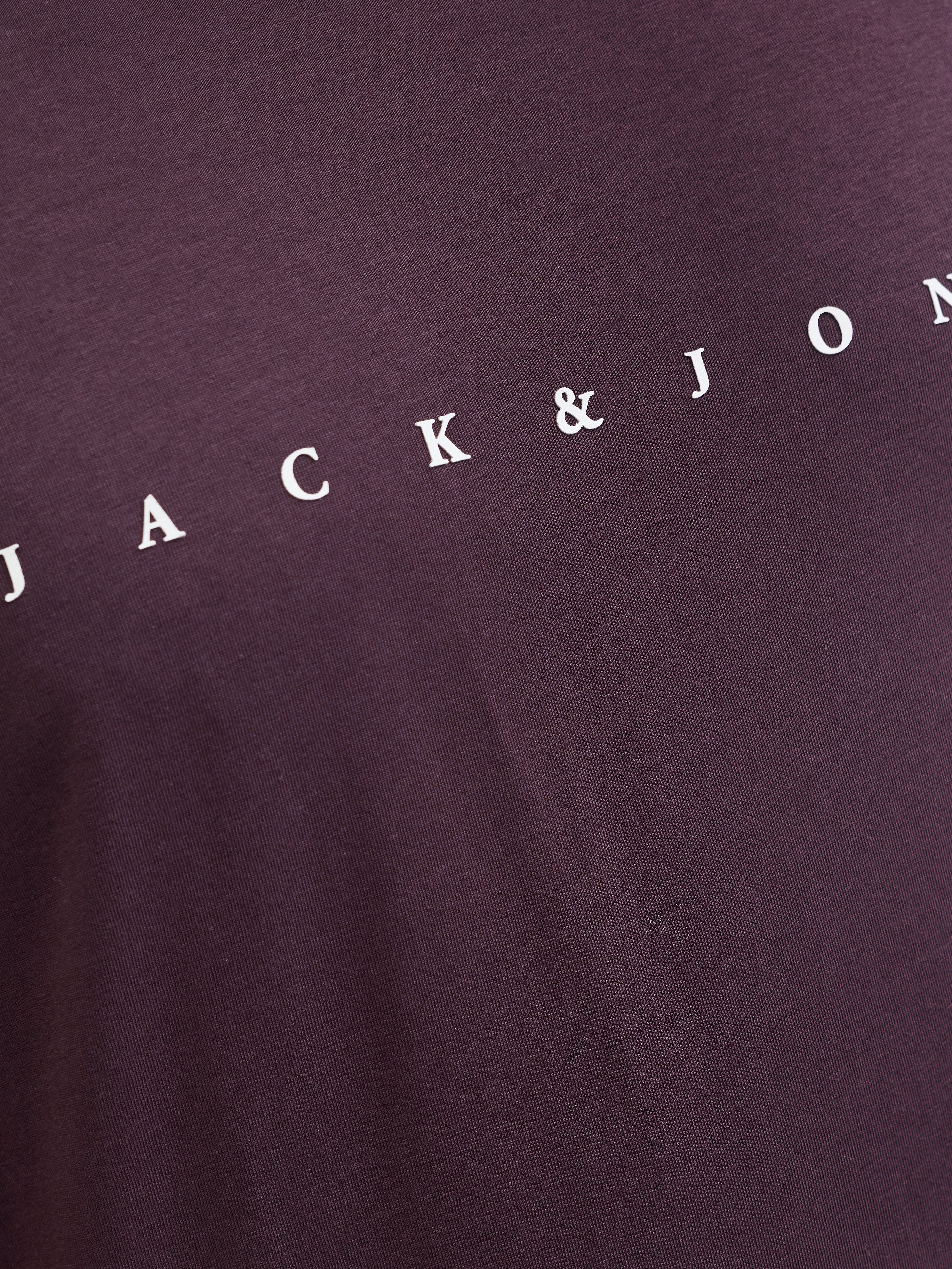 Jack & Jones Star Logo Plum T-Shirt Wine