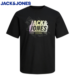 Jack & Jones Summer Logo Black Tee Black