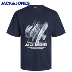 Jack & Jones Tint Crew Neck Navy Tee Navy