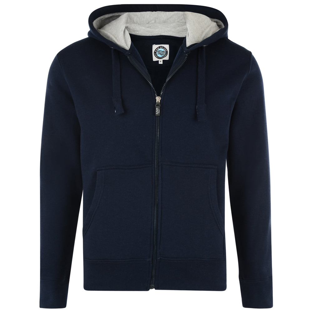 Kam X-Tall Full Zip Navy Hoodie Blue