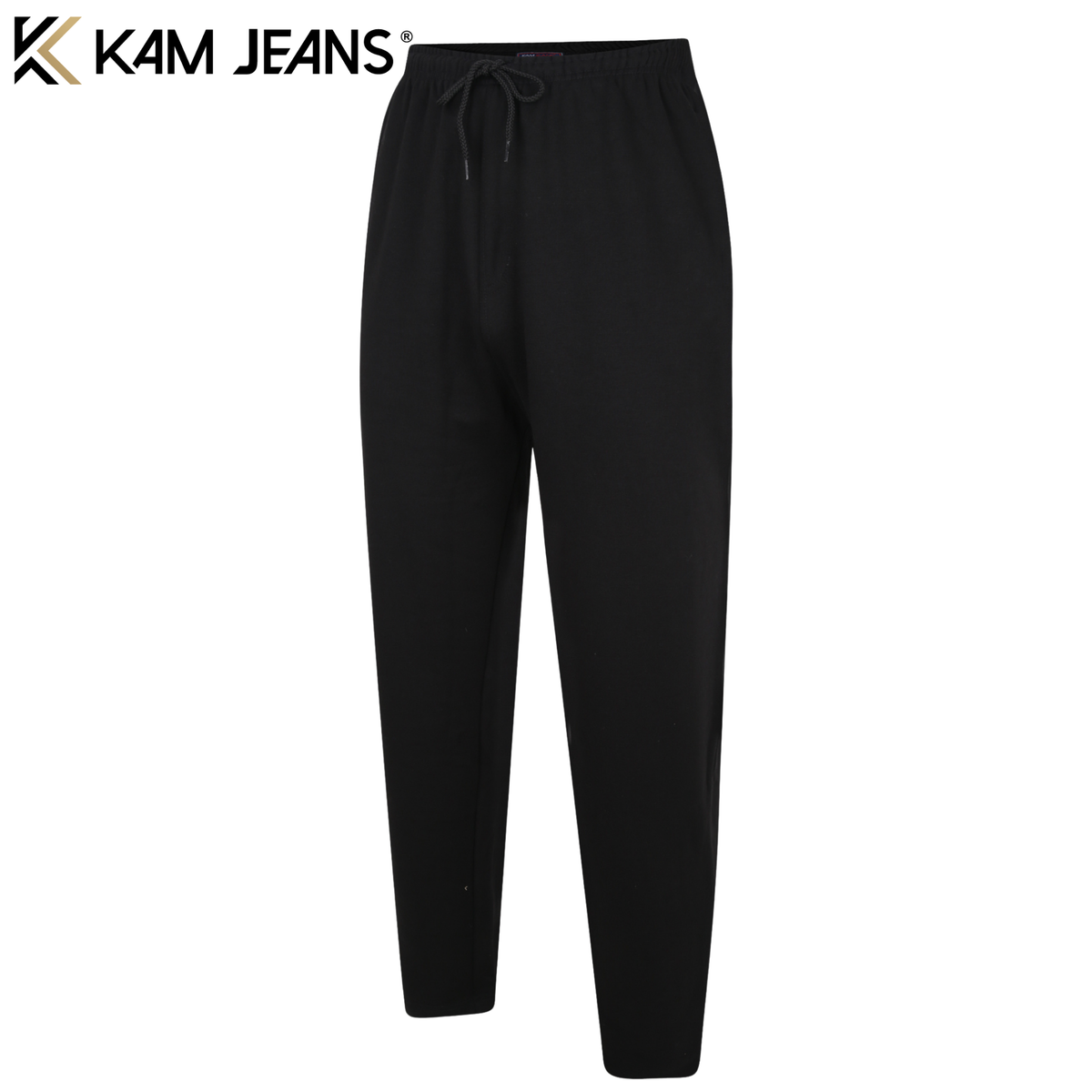Kam Regular Leg Black Joggers Black