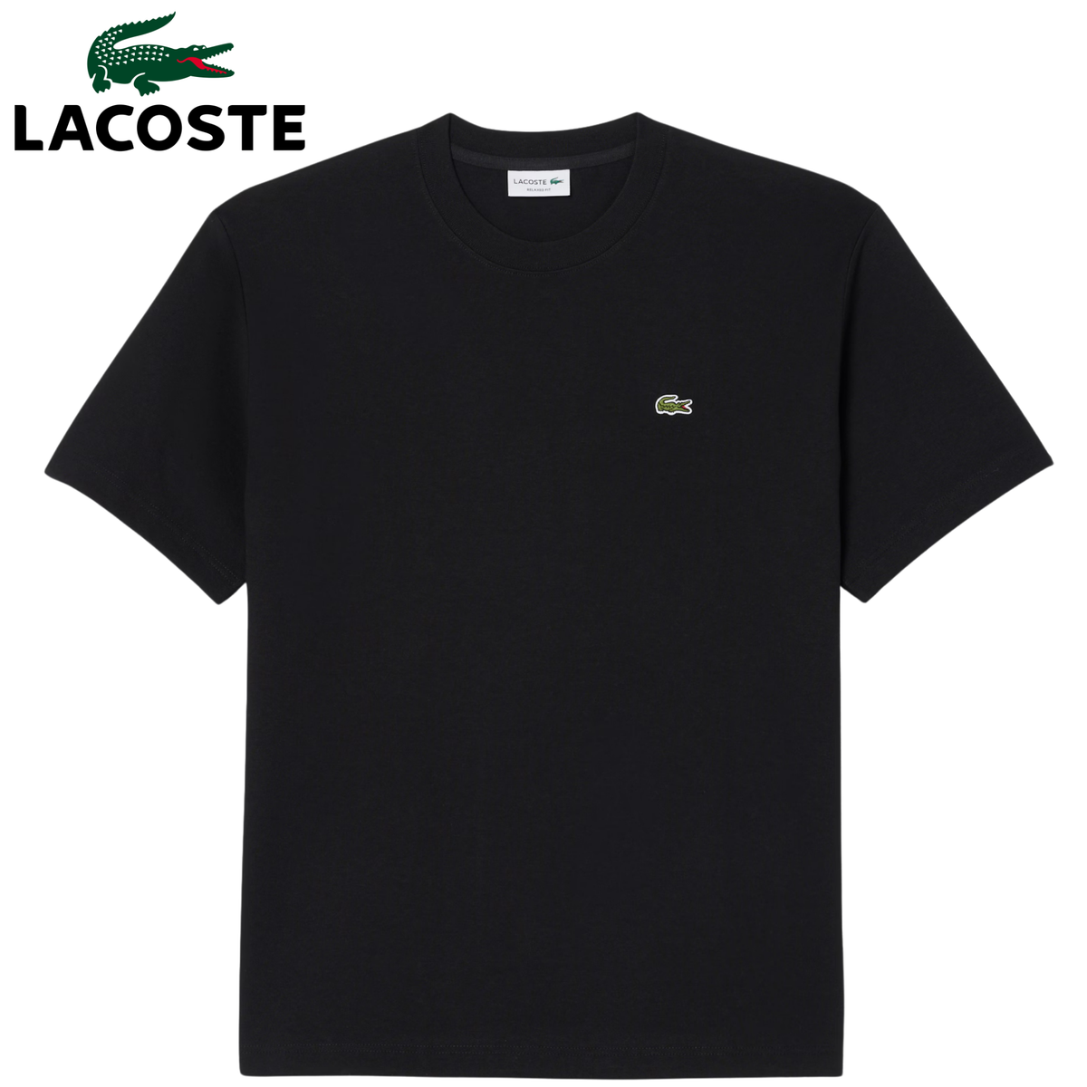 Lacoste Relaxed Fit Black T-Shirt Black