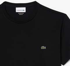 Lacoste Cotton Crew Neck Black T-Shirt Black
