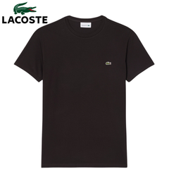 Lacoste Cotton Brown Crew Neck T-Shirt Brown