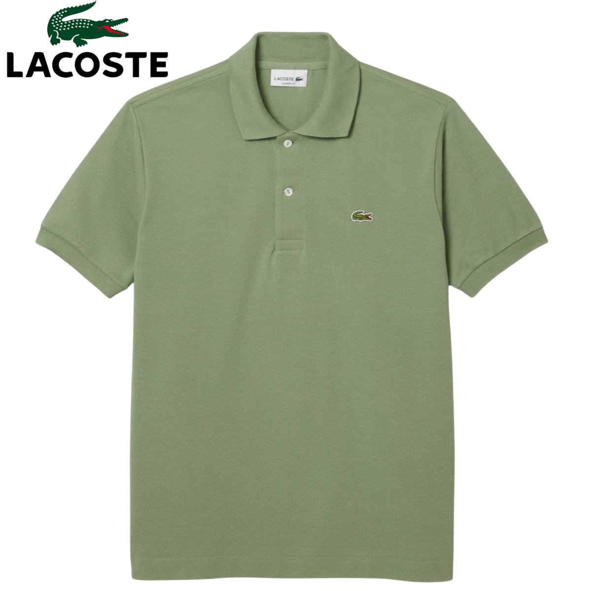 Lacoste Petit Pique Fir Green Polo Shirt Green