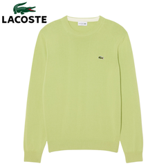 Lacoste Monochrome Crew Neck Lime Knit Green
