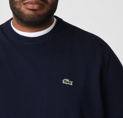 Lacoste Monochrome Crew Neck Knit Navy