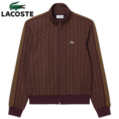 Lacoste Paris Zip-Up Sweatshirt Wine