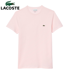 Lacoste Pima Cotton Crew Neck T-Shirt Pink