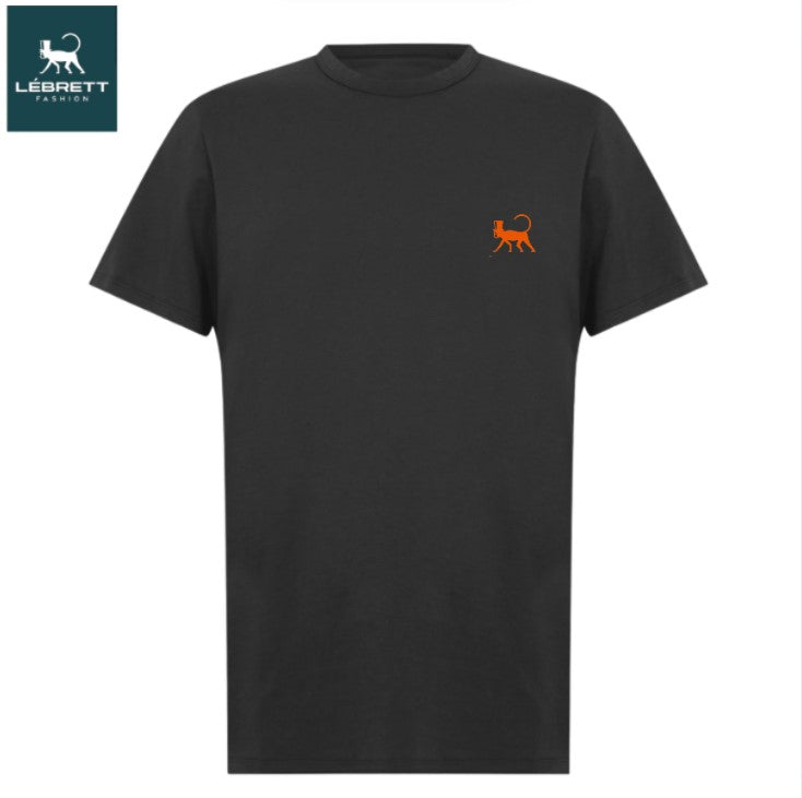 Lebrett Crew Neck Black Logo T-Shirt Black