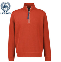 Lerros Zip Scandanavian Red Sweatshirt Red