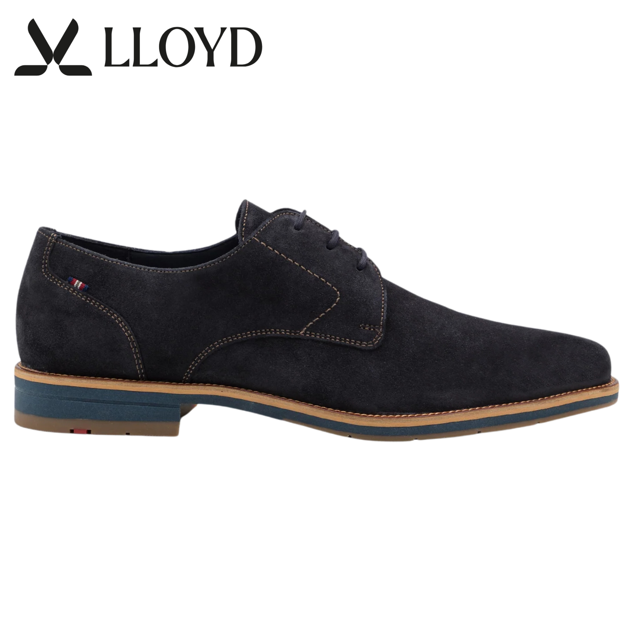 Lloyd Langston Ocean Blue Suede Shoes Blue
