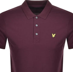 Lyle & Scott Burgundy Polo Shirt Wine