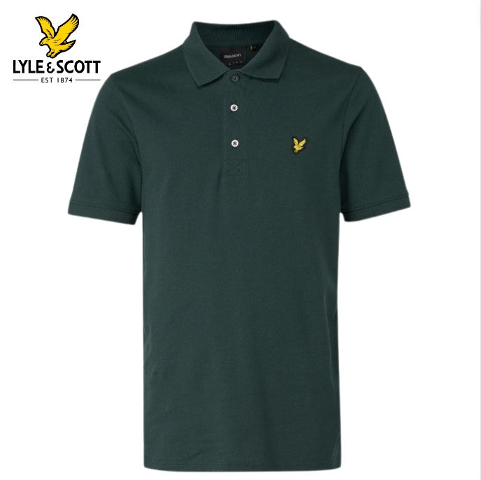 Lyle & Scott Classic Argyle Teal Polo Green