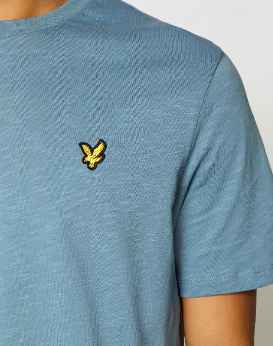 Lyle & Scott Crew Neck Skipton Blue Tee Blue