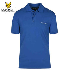 Lyle & Scott Embroidered Logo Blue Polo Blue