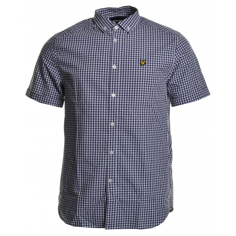 Lyle & Scott Gingham Blue Check Shirt Blue