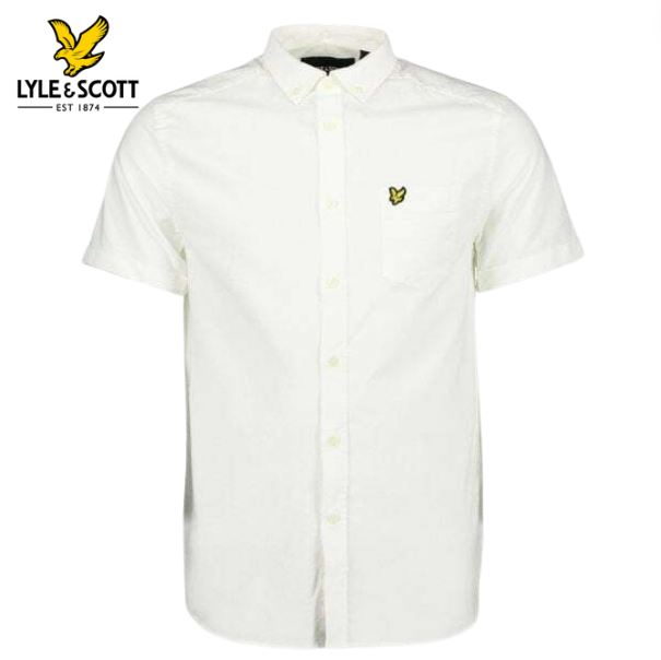 Lyle & Scott Oxford Short Sleeve Shirt White