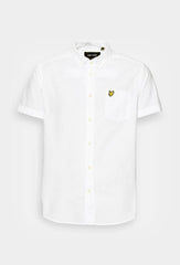 Lyle & Scott S/S Oxford White Shirt White