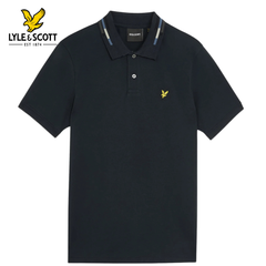 Lyle & Scott Stripe Tipped Collar Polo Navy