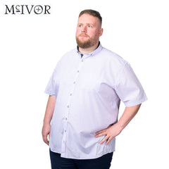 Mc Ivor Oisin Lilac Check Short Sleeve Purple