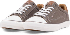 Mustang Cap Toe Grey Canvas Shoes Grey