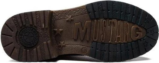 Mustang Fur Lined Cognac Boots Brown