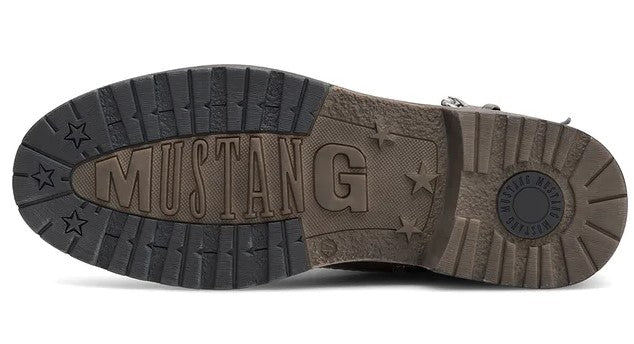 Mustang Faux Fur Lined Cap Toe Boot Brown