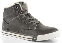 Mustang Fur Lined Grey Zip Boot Grey