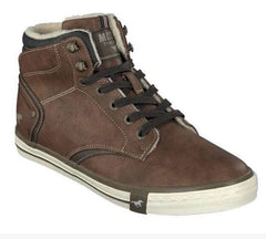 Mustang Fur Lined Kastanie Boot Brown