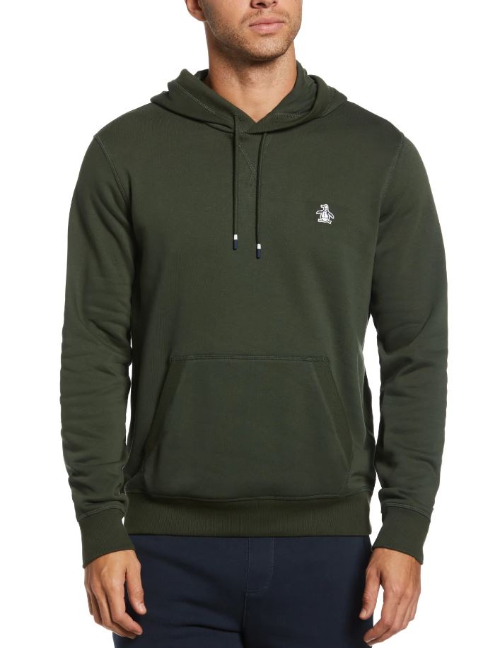 Penguin Sticker Pete Dark Forest Hoodie Green