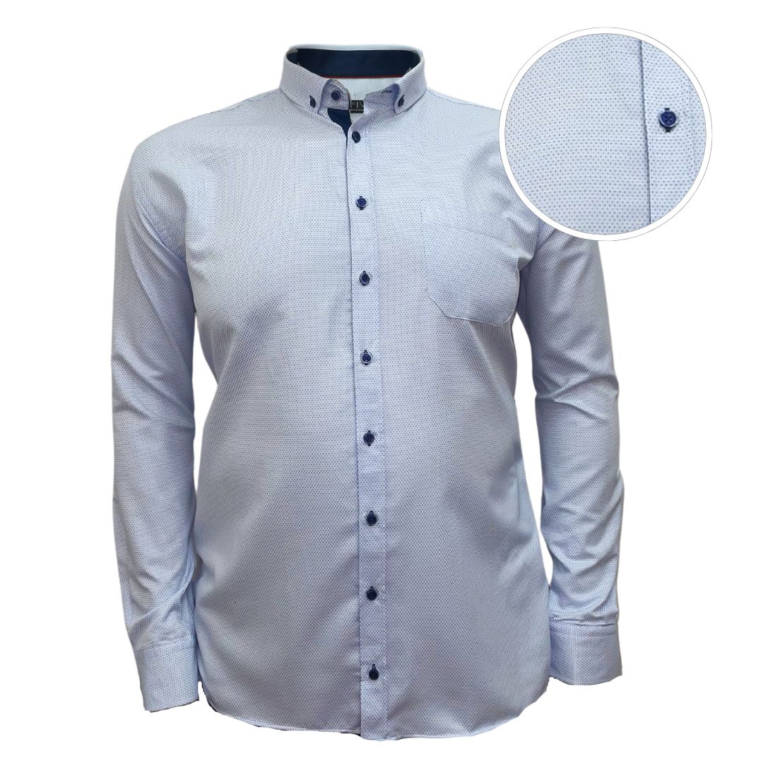 Mcivor Senan Long Sleeve Shirt Blue
